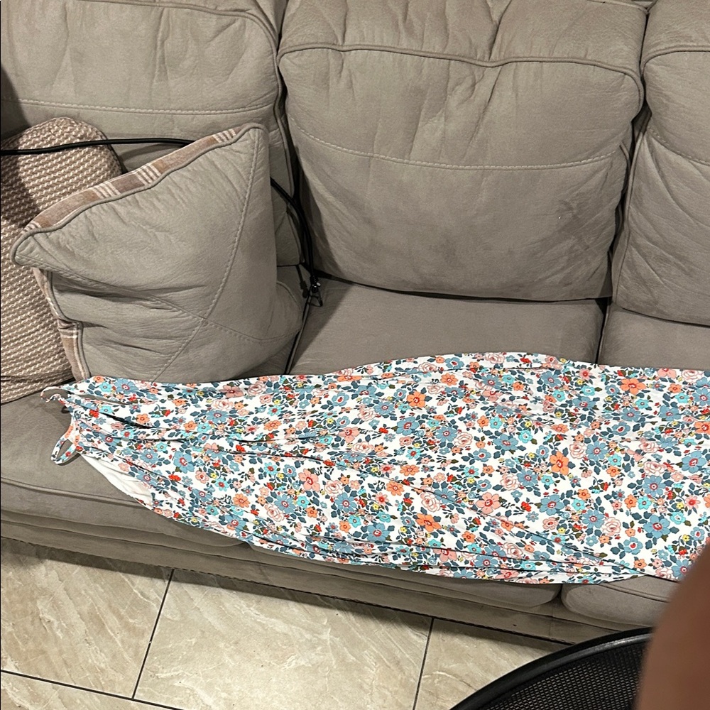 David's Bridal Floral Maxi Dress - Multicolor